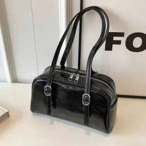 Compact Leather Handbag