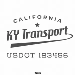 Company Name Truck Decal, 2 Pack