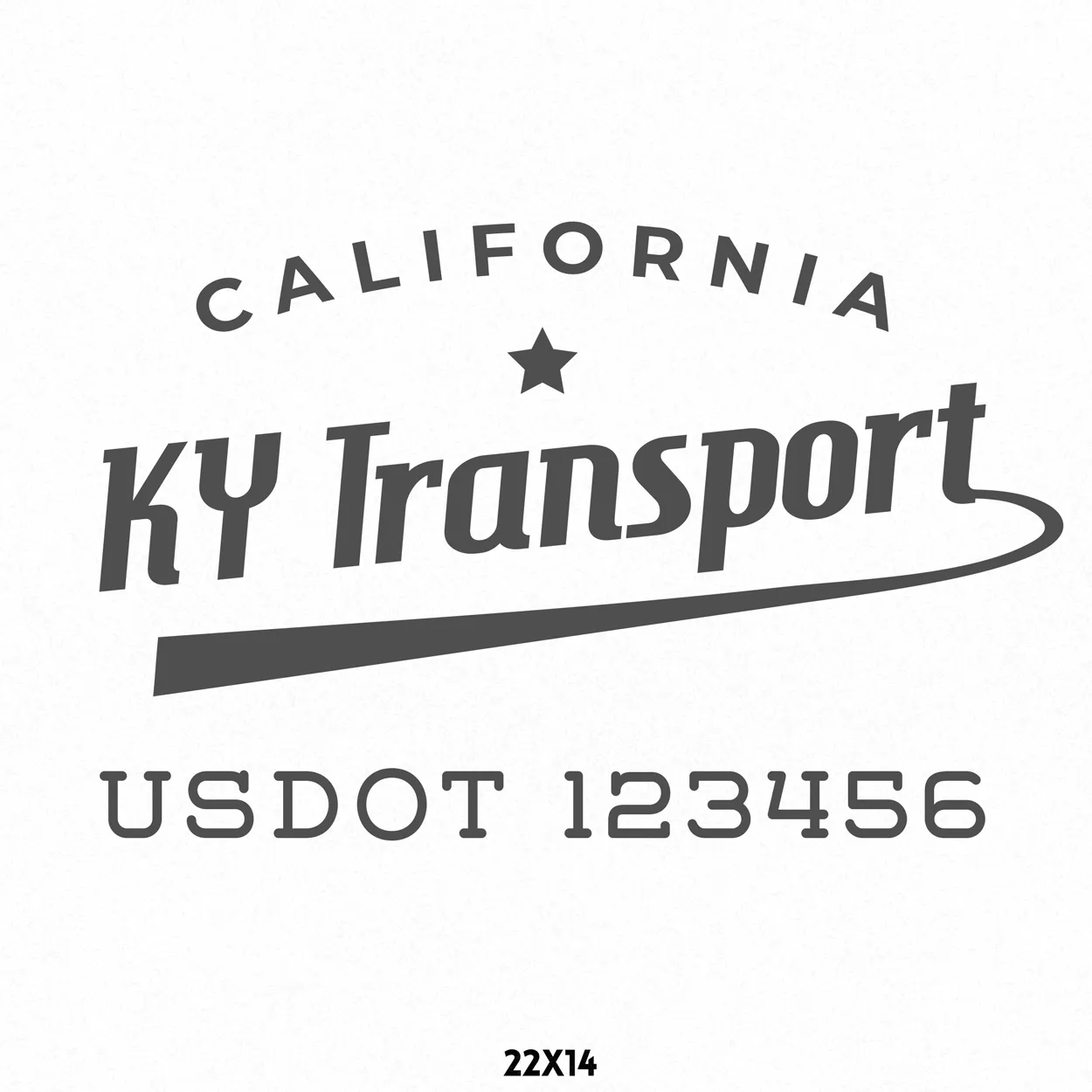 Company Name Truck Decal, 2 Pack