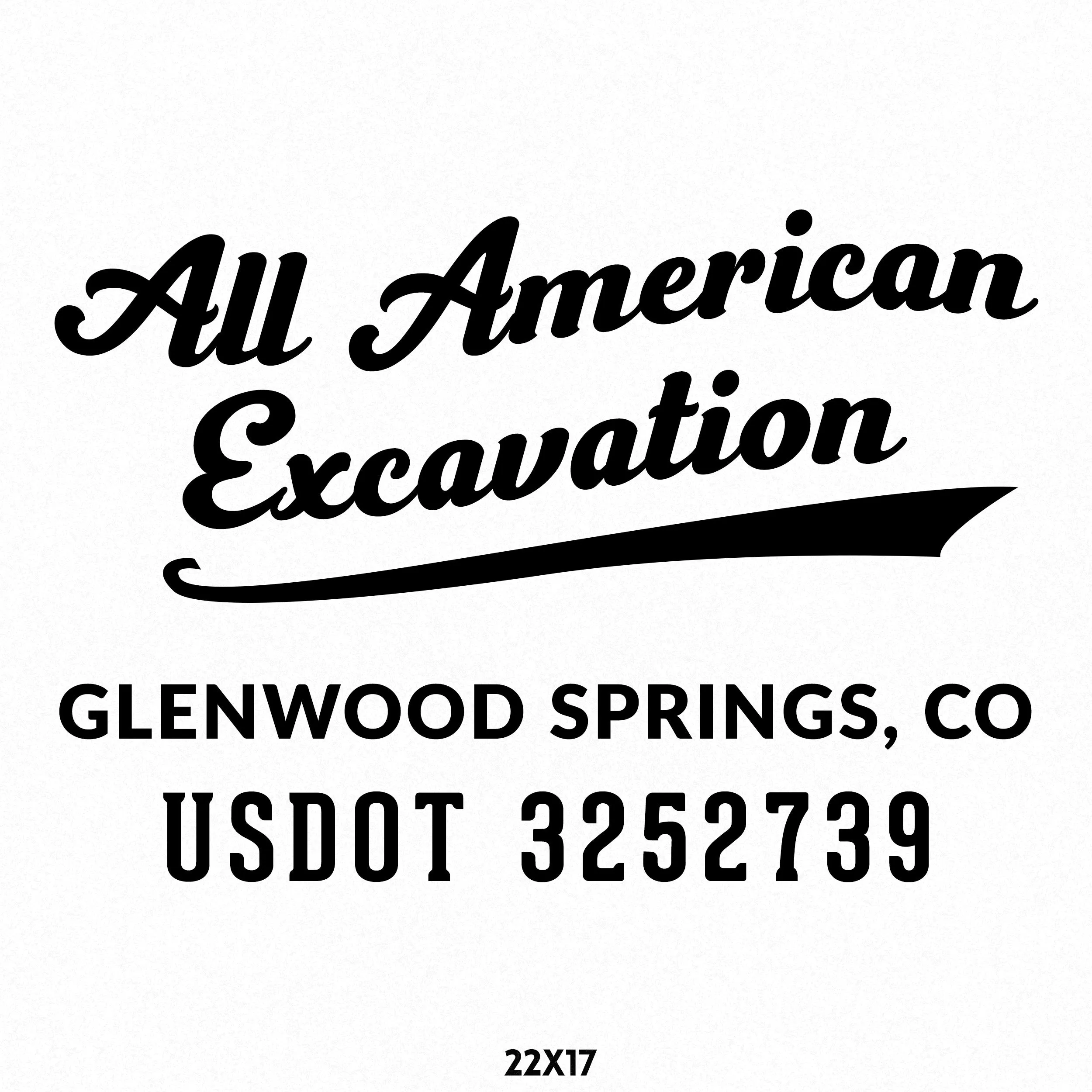 Company Name Truck Decal, 2 Pack