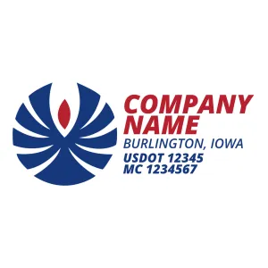 Company Name Truck Door Decal (USDOT), 2 Pack
