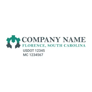 Company Name Truck Door Decal (USDOT), 2 Pack