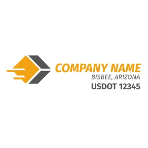 Company Name Truck Door Decal (USDOT), 2 Pack