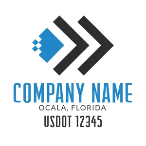 Company Name Truck Door Decal (USDOT), 2 Pack