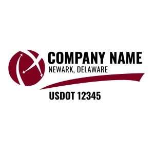 Company Name Truck Door Decal (USDOT), 2 Pack
