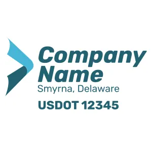 Company Name Truck Door Decal (USDOT), 2 Pack
