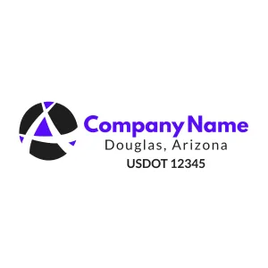 Company Name Truck Door Decal (USDOT), 2 Pack