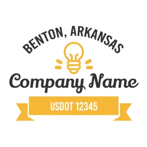 Company Name Truck Door Decal (USDOT), 2 Pack