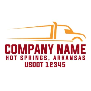 Company Name Truck Door Decal (USDOT), 2 Pack