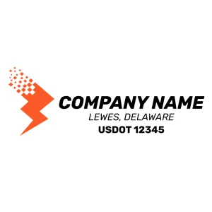 Company Name Truck Door Decal (USDOT), 2 Pack