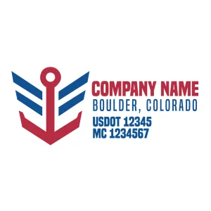 Company Name Truck Door Decal (USDOT), 2 Pack