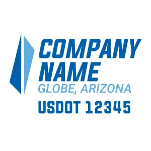 Company Name Truck Door Decal (USDOT), 2 Pack