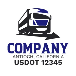 Company Name Truck Door Decal (USDOT), 2 Pack