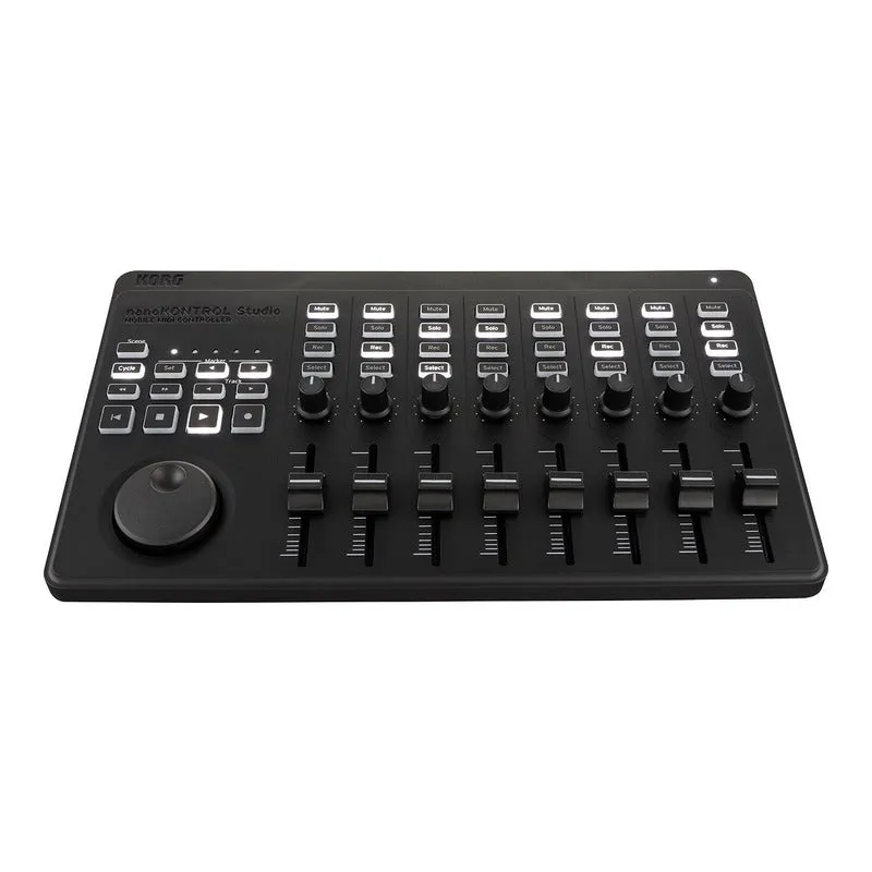 Controlador Compacto Usb Midi Color Negro Korg Nanoktrl-st