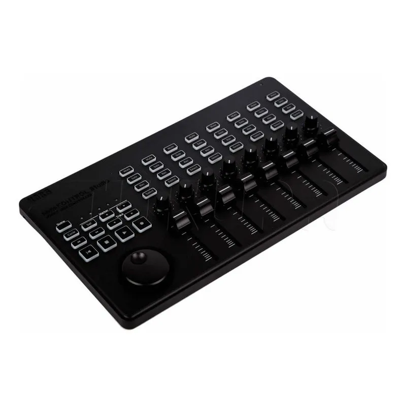 Controlador Compacto Usb Midi Color Negro Korg Nanoktrl-st
