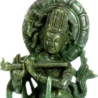 'Cosmic Casanova' Lord Krishna - Stone Statue