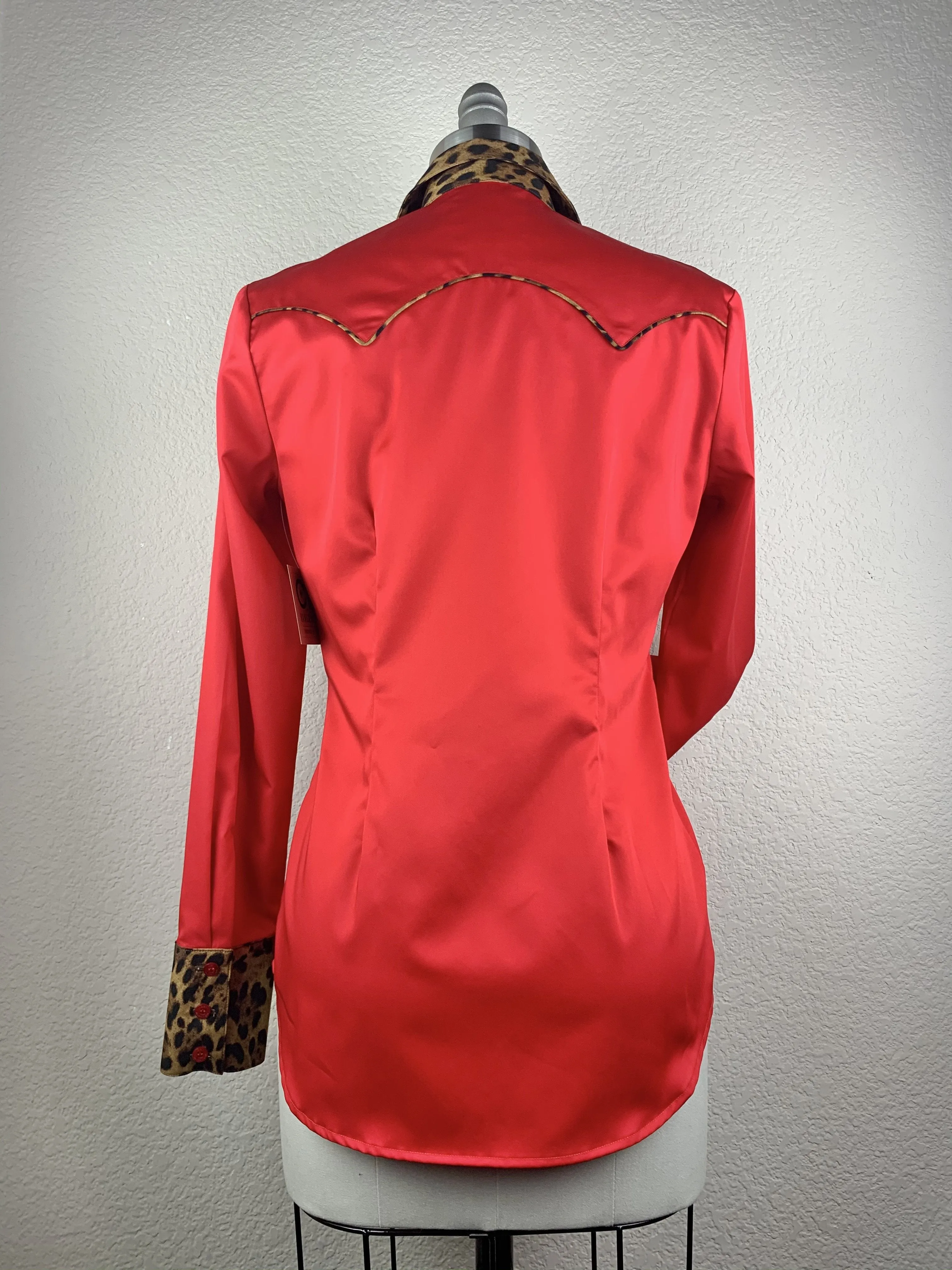 CR Western Pro Wild About Leopard Bright Red- FINAL SALE