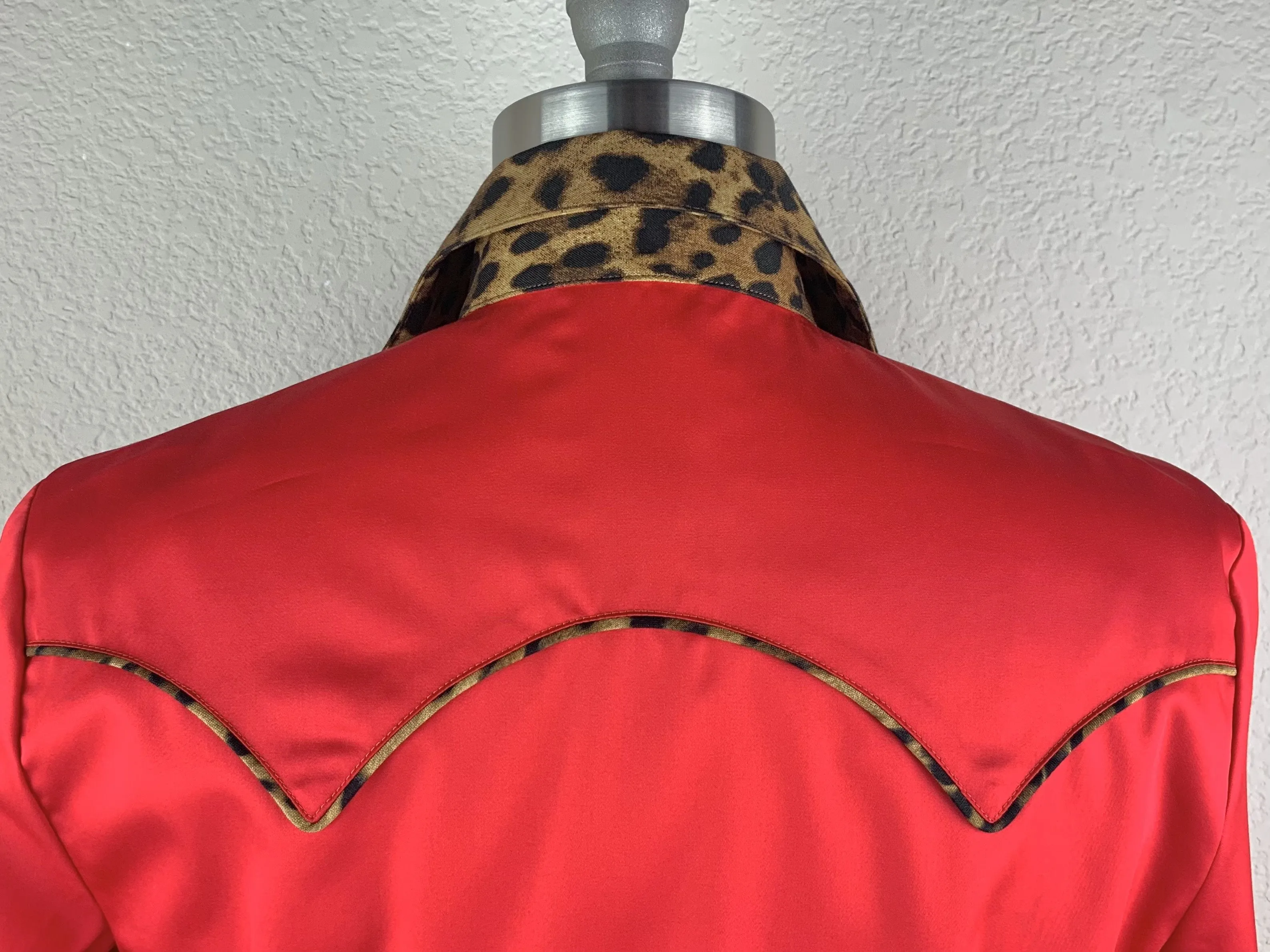 CR Western Pro Wild About Leopard Bright Red- FINAL SALE