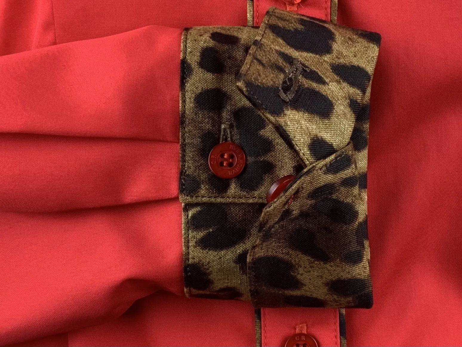 CR Western Pro Wild About Leopard Bright Red- FINAL SALE