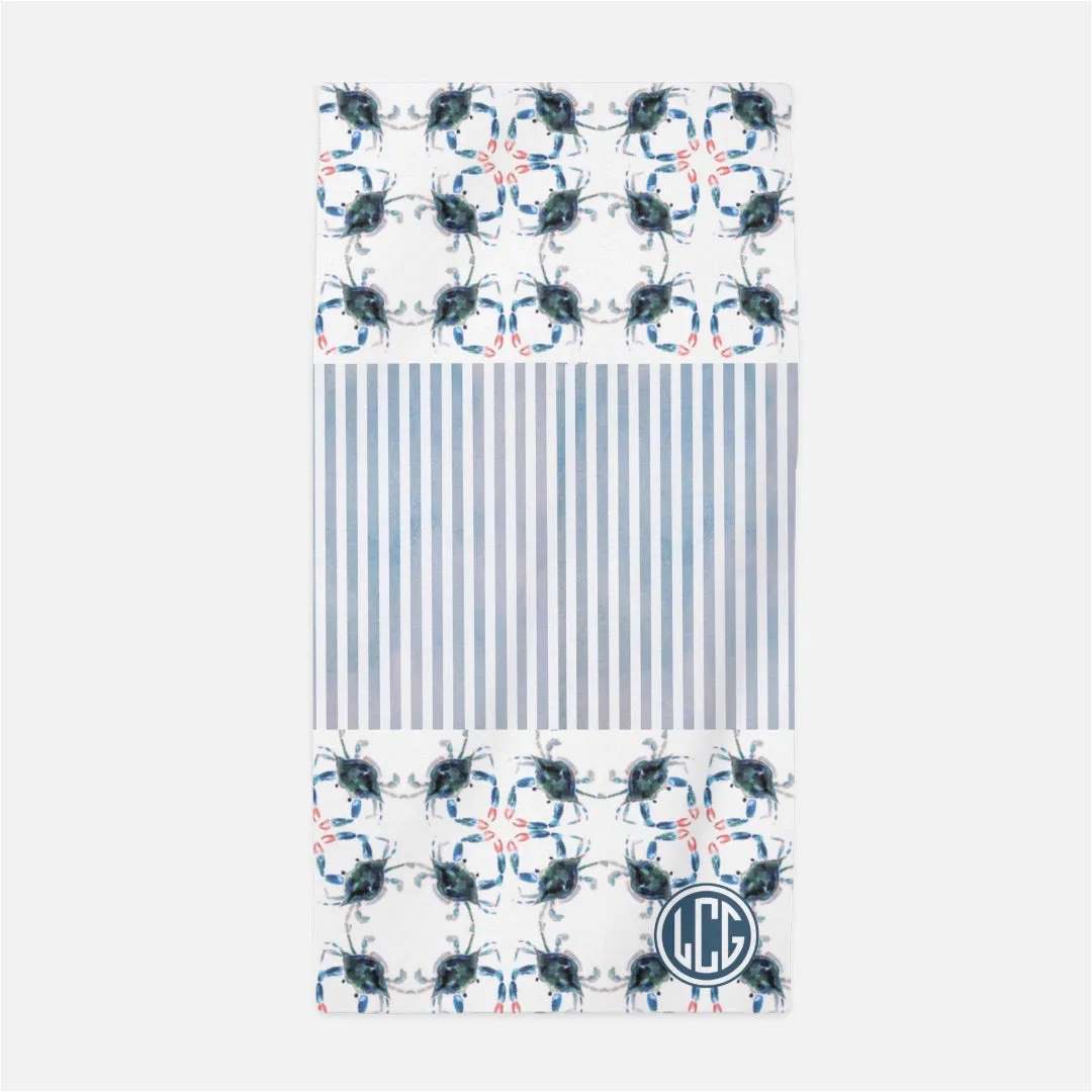 Crab Louis beach towel