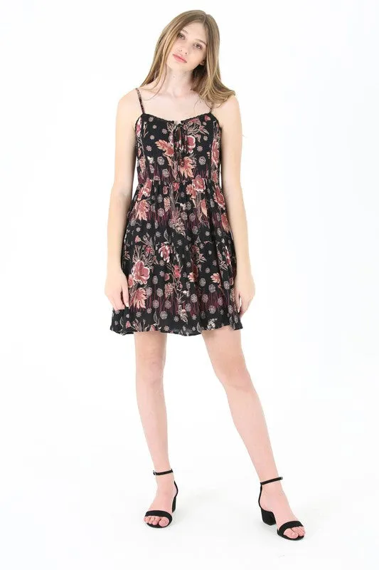DAHLIA FLORAL PRINT DRESS
