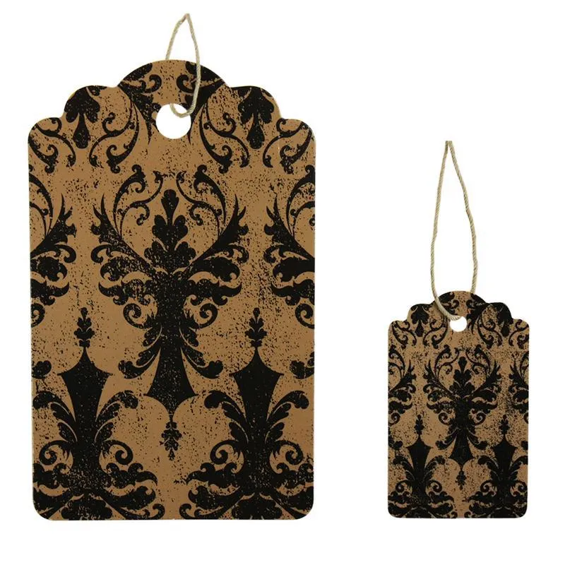 Damask Tag (100/Box) - 2 Sizes