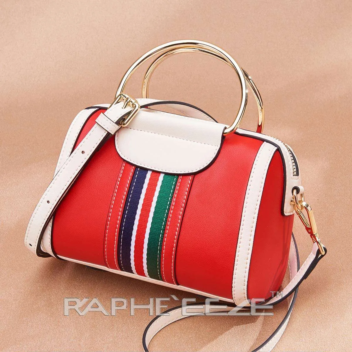 Dashing Shoulder Bag for Woman - Red & White Mini Bag
