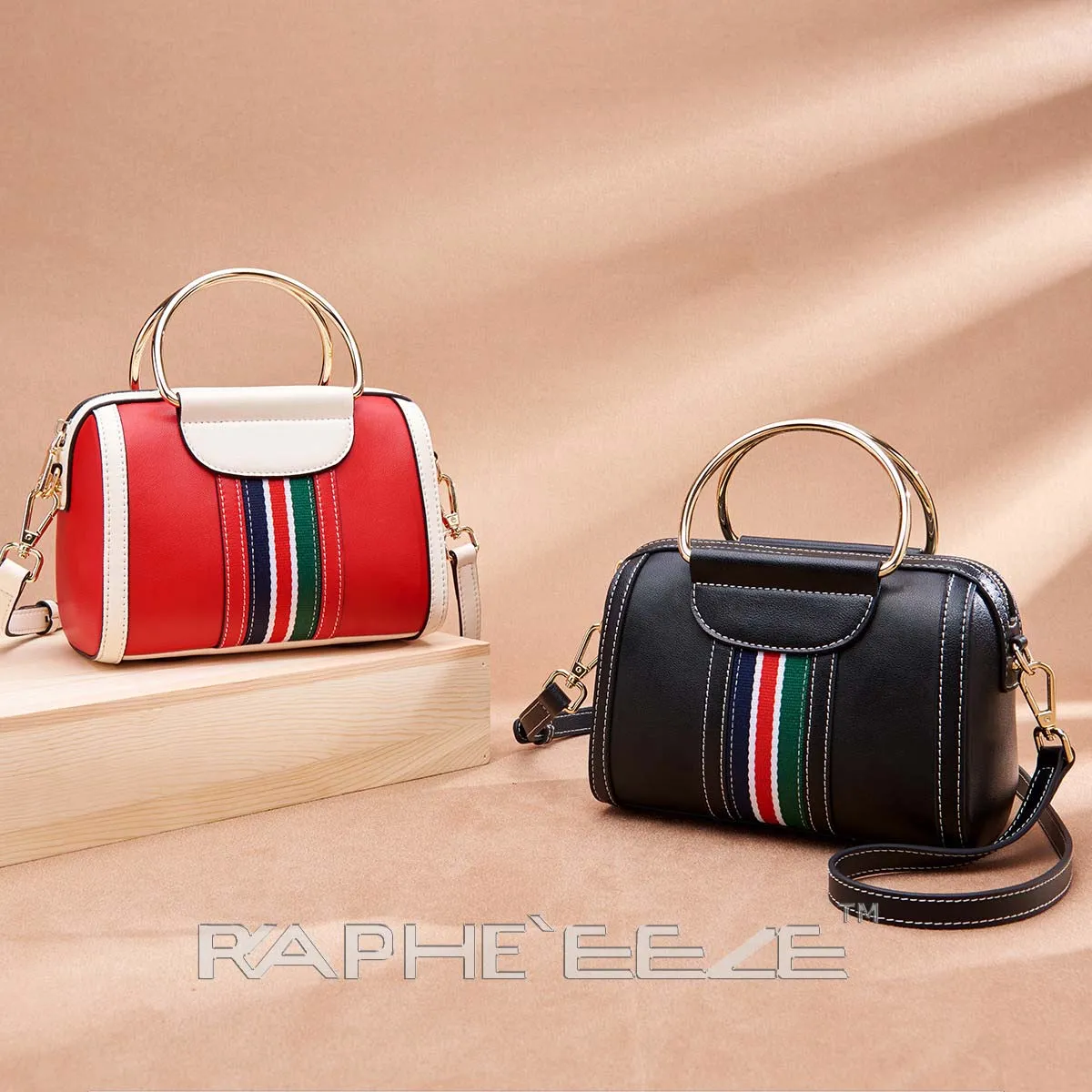 Dashing Shoulder Bag for Woman - Red & White Mini Bag