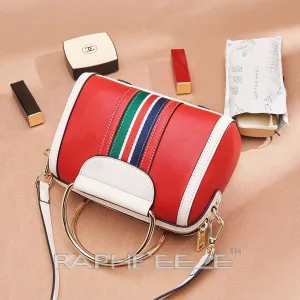 Dashing Shoulder Bag for Woman - Red & White Mini Bag