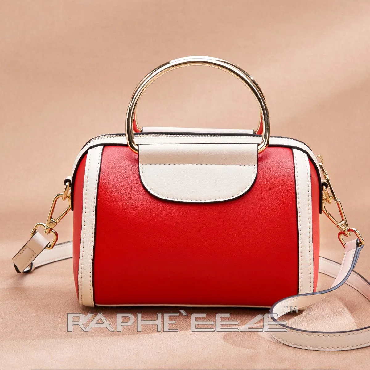 Dashing Shoulder Bag for Woman - Red & White Mini Bag