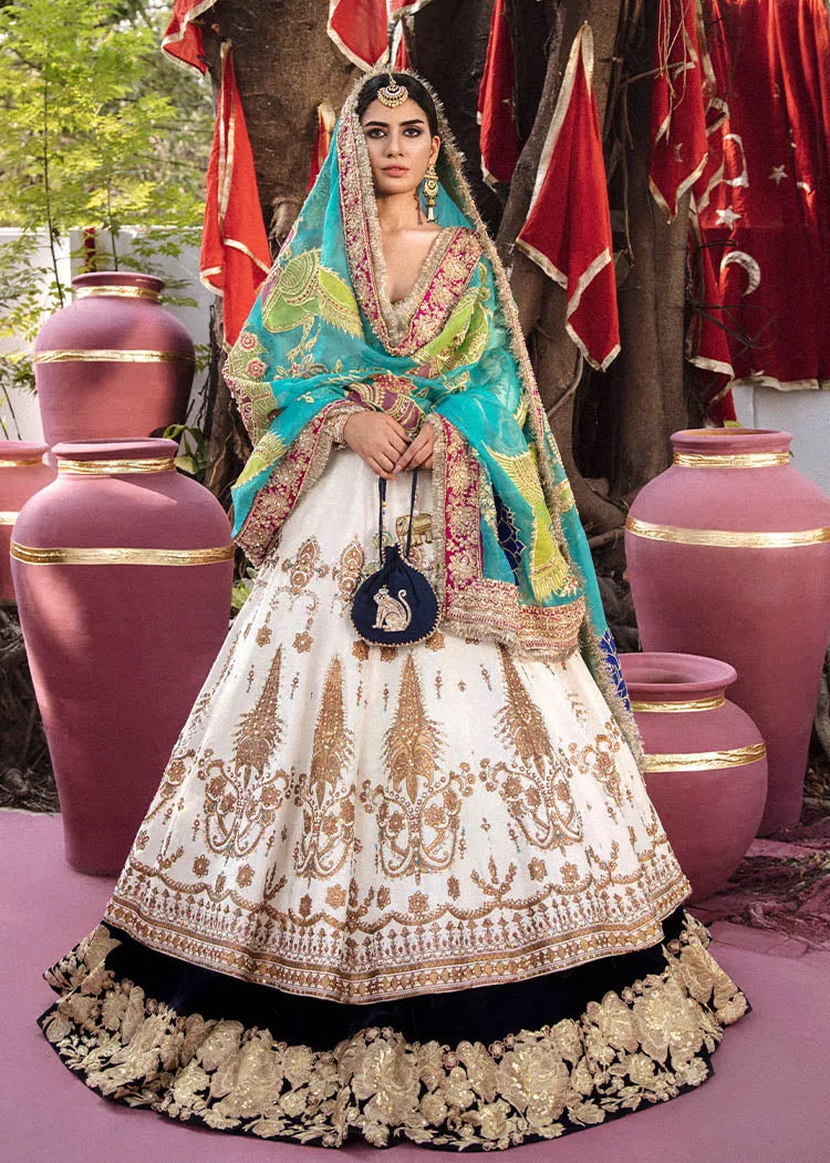 Designer Bridal Dress White Lehenga for Wedding Wear