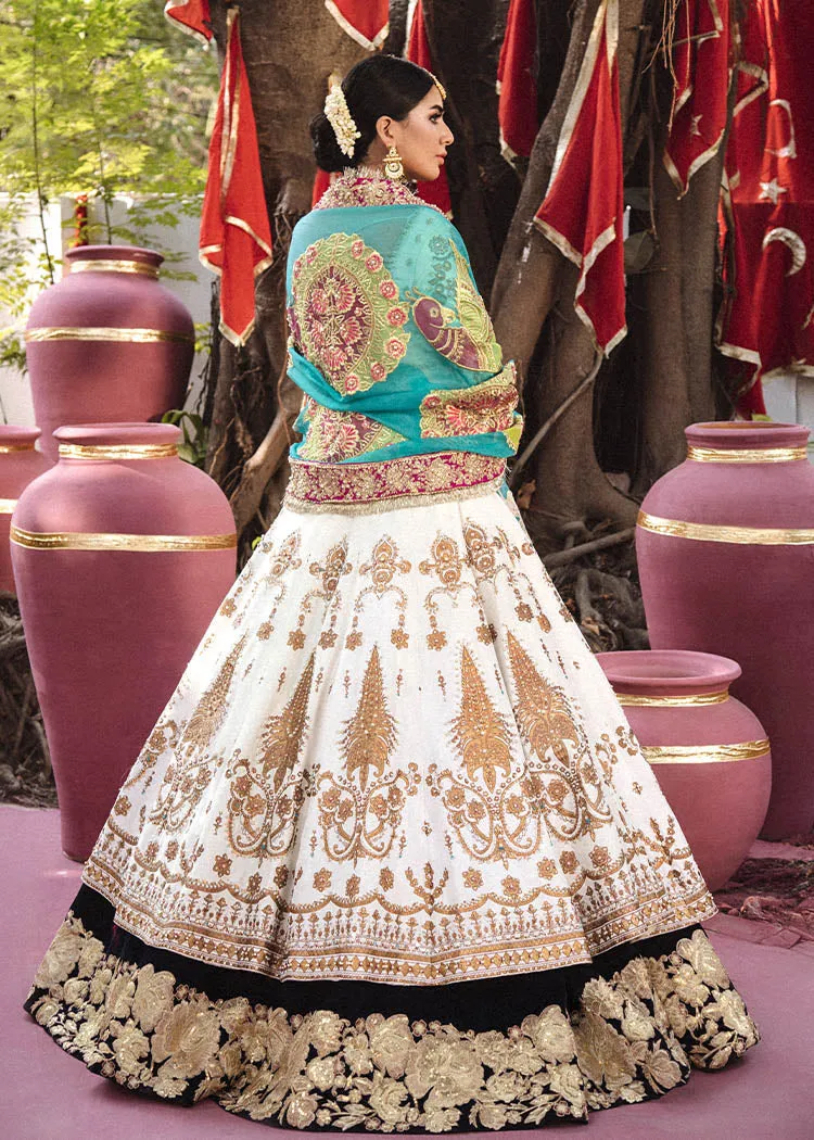 Designer Bridal Dress White Lehenga for Wedding Wear