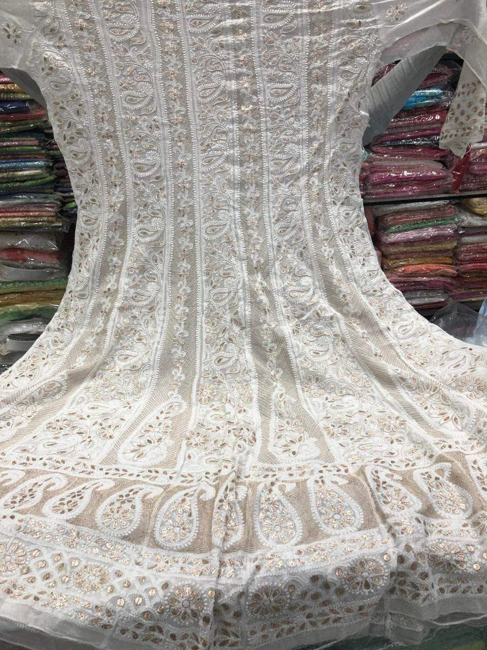 Designer Chikankari Georgette Anarkali Suit