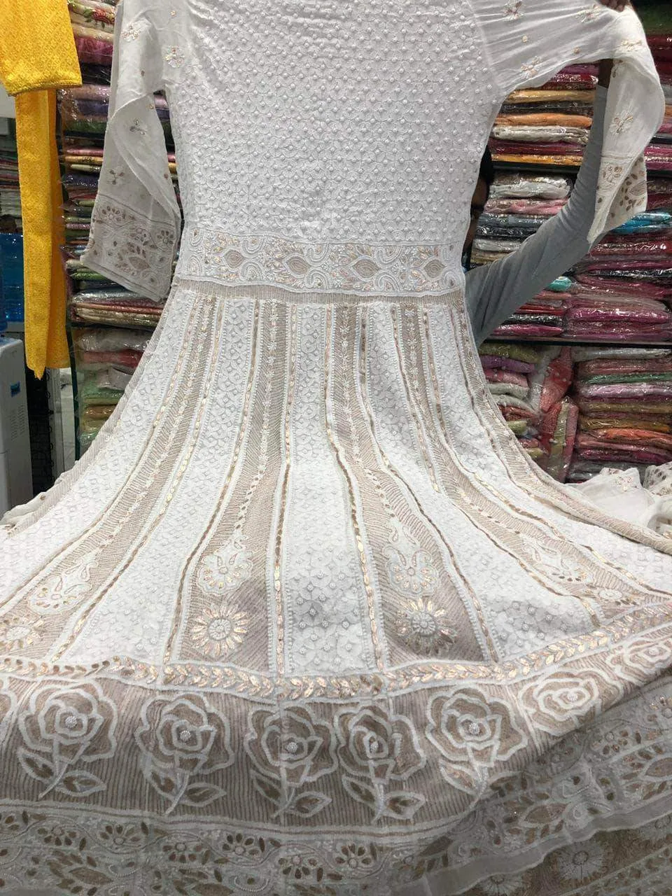 Designer Chikankari Georgette Anarkali Suit