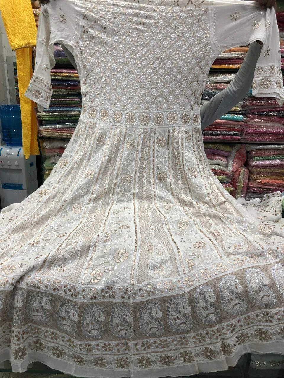 Designer Chikankari Georgette Anarkali Suit