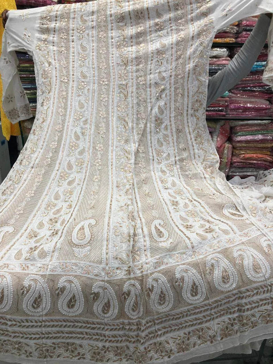 Designer Chikankari Georgette Anarkali Suit