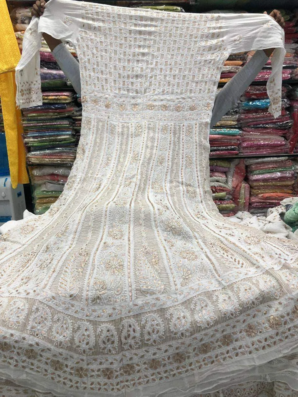 Designer Chikankari Georgette Anarkali Suit