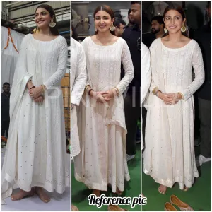 Designer Chikankari Georgette Anarkali Suit