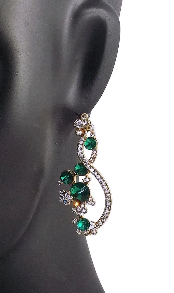 Designer Crystal Stone Studded Earrings