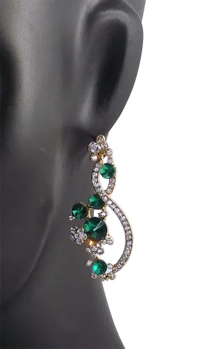 Designer Crystal Stone Studded Earrings