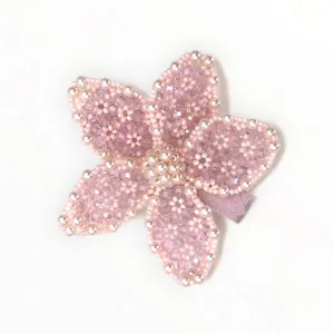 Designer Delphine Pink Pearl Hair Clip