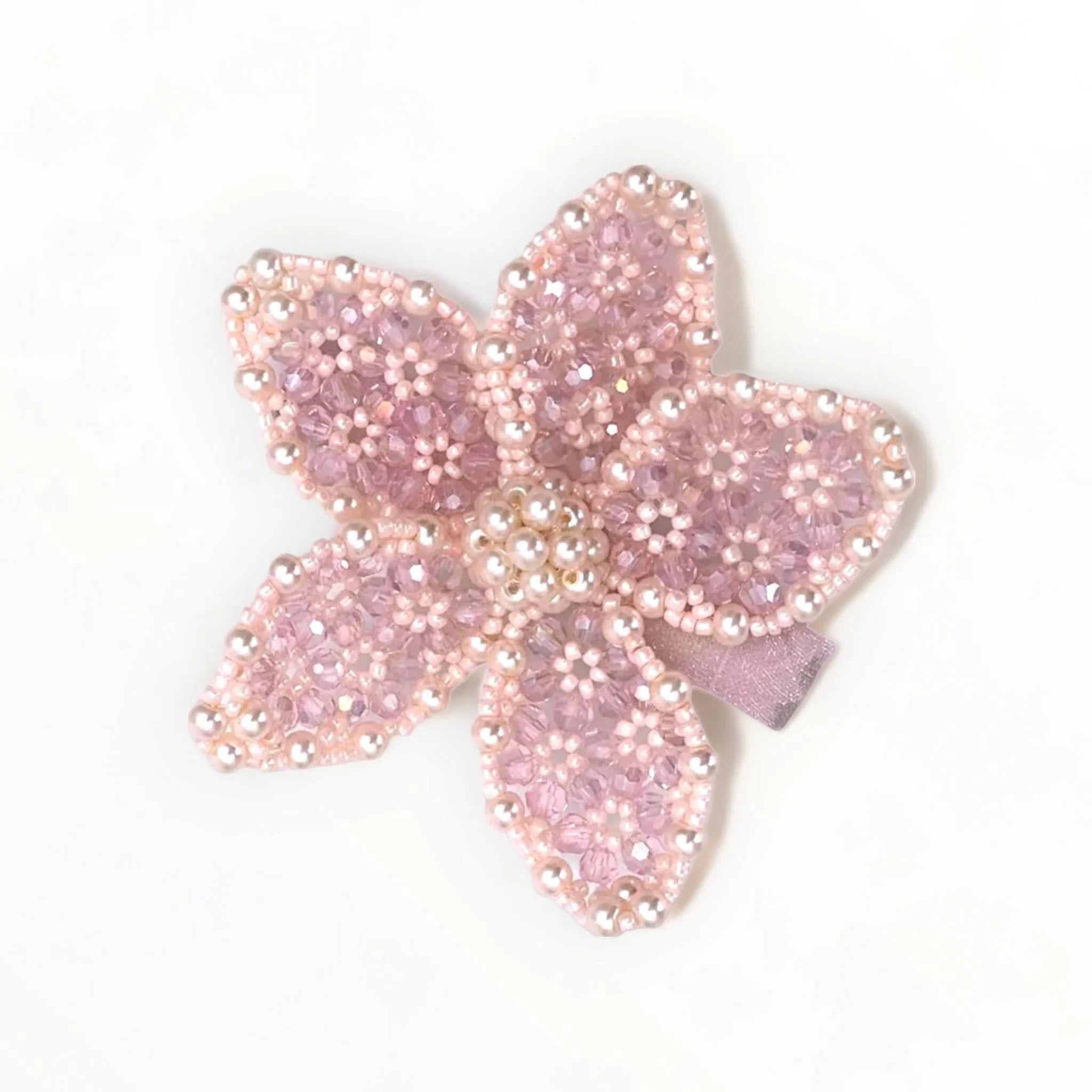 Designer Delphine Pink Pearl Hair Clip