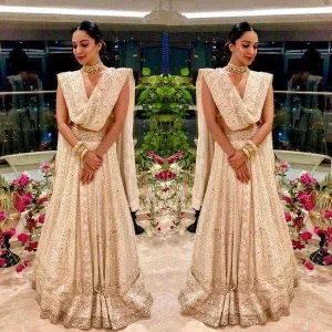 Designer Pure Georgette Handwork Chikankari Lehenga