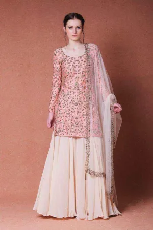 Designer Pure Georgette Sharara Suit