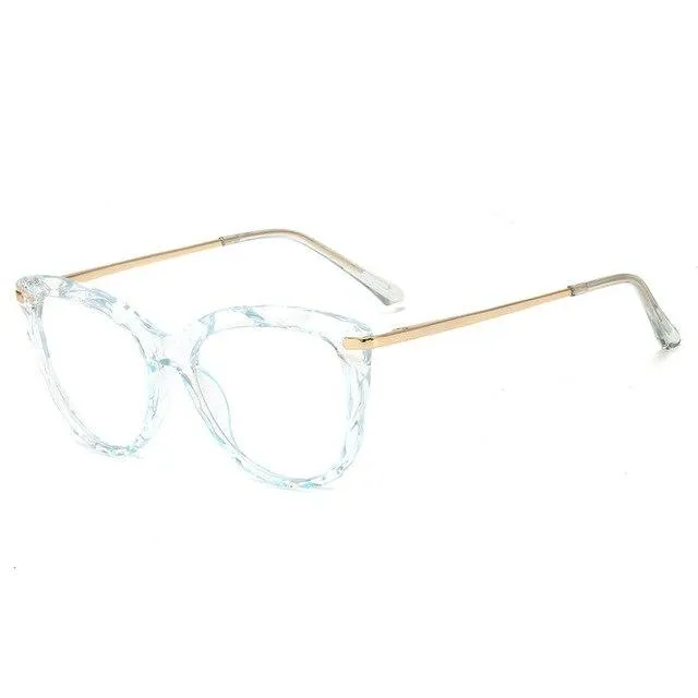 Designer Transparent Cat Eye Glasses