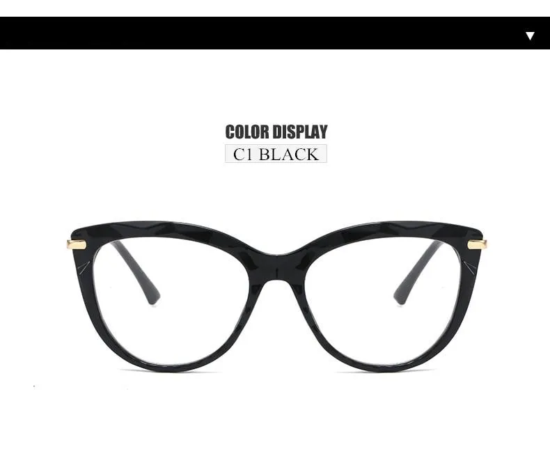 Designer Transparent Cat Eye Glasses