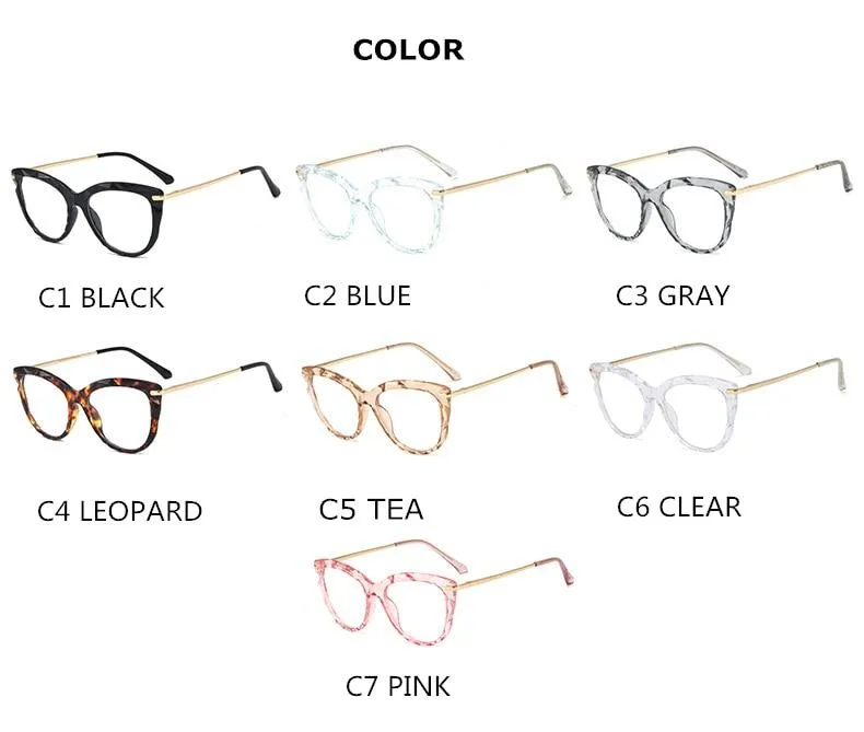 Designer Transparent Cat Eye Glasses
