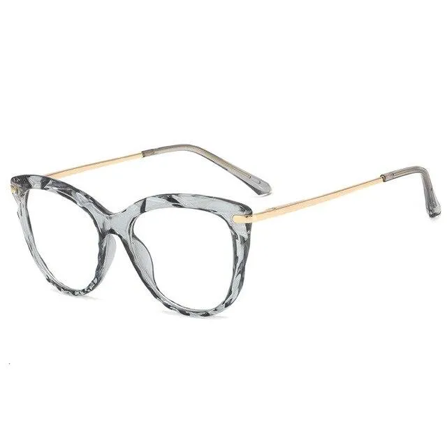 Designer Transparent Cat Eye Glasses