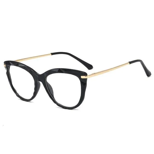 Designer Transparent Cat Eye Glasses