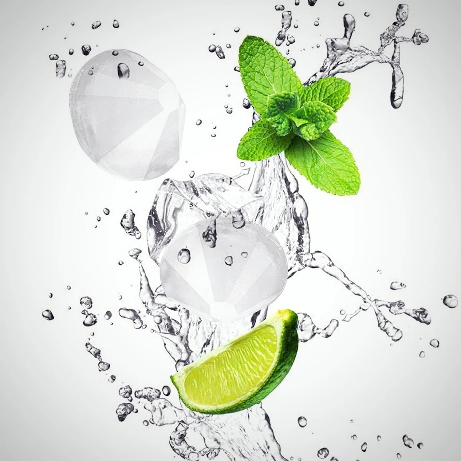 Diamond-Shaped Ice Cube Silicone Tray